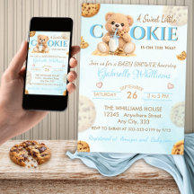 Cookies and Milk Baby Shower - Teddy Bear Baby Sho