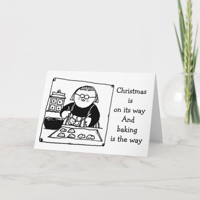 COOKIES AUF CHRISTMAS **DER WEG ZUM FEIERFEIERN** KARTE (Vorderseite)