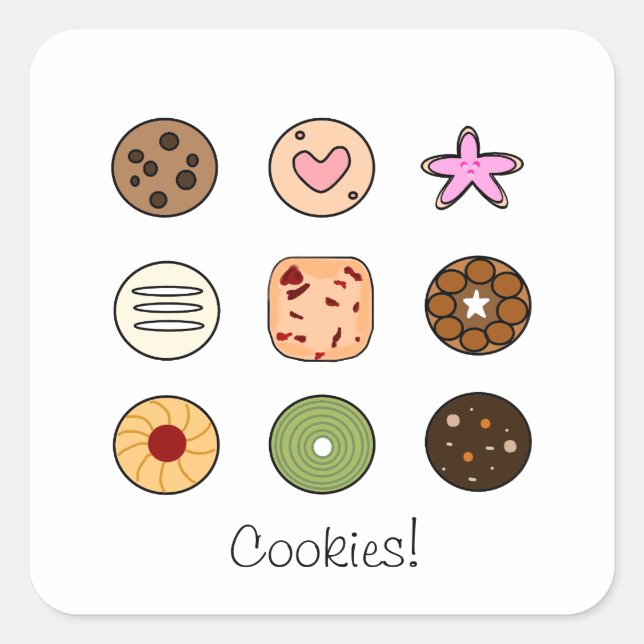 Cookies Aufkleber (Vorderseite)
