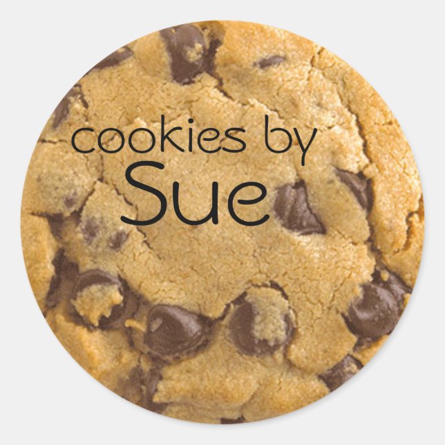 Cookies By: (Ihr Name) Stickers (Vorderseite)