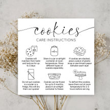 Cookies Care Card Elegantes Script Minimal Vielen 