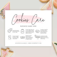 Cookies Care Guide Bäckerei Anweisungen Weiblich