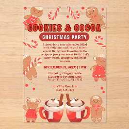 Cookies & Coca Bar Weihnachten Party Acryleinladungen