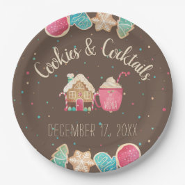 Cookies & Cocktails Party Weihnachtskochtausch Pappteller
