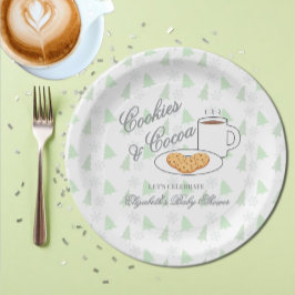 Cookies & Cocoa Baby Shower Pappteller