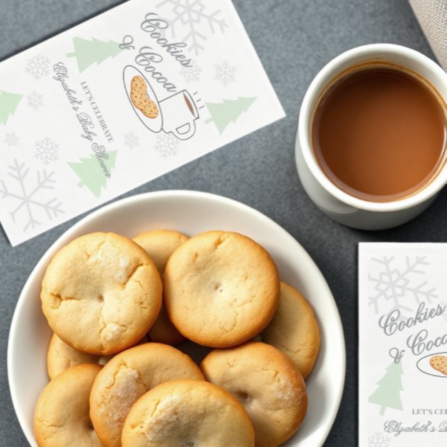 Cookies & Cocoa Baby Shower Serviette (Von Creator hochgeladen)