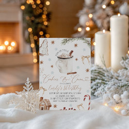Cookies & Cocoa Birthday Invite Einladung