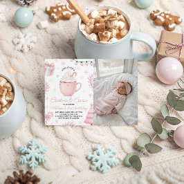 Cookies & Cocoa Birthday Photo Invite Einladung