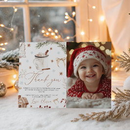 Cookies & Cocoa Photo Thank You Card Einladung