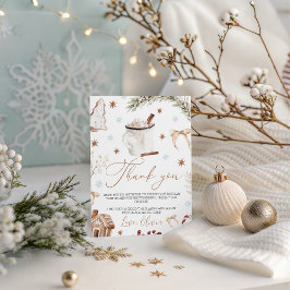 Cookies & Cocoa Thank You Card Einladung