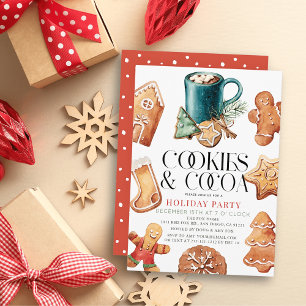 Cookies & Cocoa Weihnachtsfeier Einladung