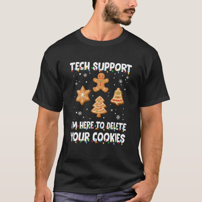 Cookies Eater Computer Tech Support Joshunger Weih T-Shirt (Vorderseite)