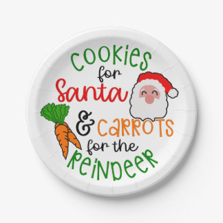 Cookies for Santa & Carrots for Reindeer Pappteller