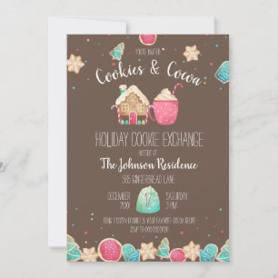 Cookies für den Urlaub und Kakaoschokolade Einladung