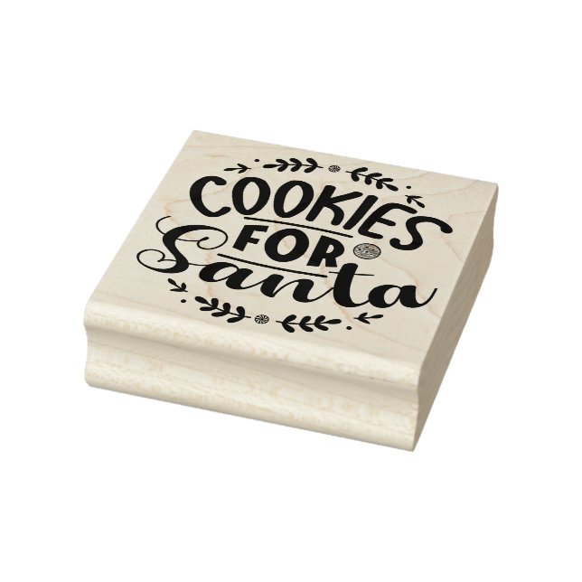 Cookies für den Weihnachtsmann Gummistempel (Stempel)