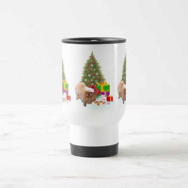 Cookies für den Weihnachtsmann Reisebecher (Mittel)