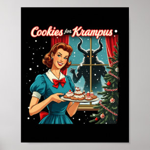 Cookies für Krampus Funny Christmas Xmas Krampus G Poster