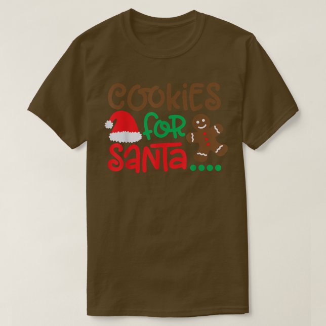COOKIES FÜR SANTA COOKIE LOVER CHRISTMAS T-Shirt (Design vorne)