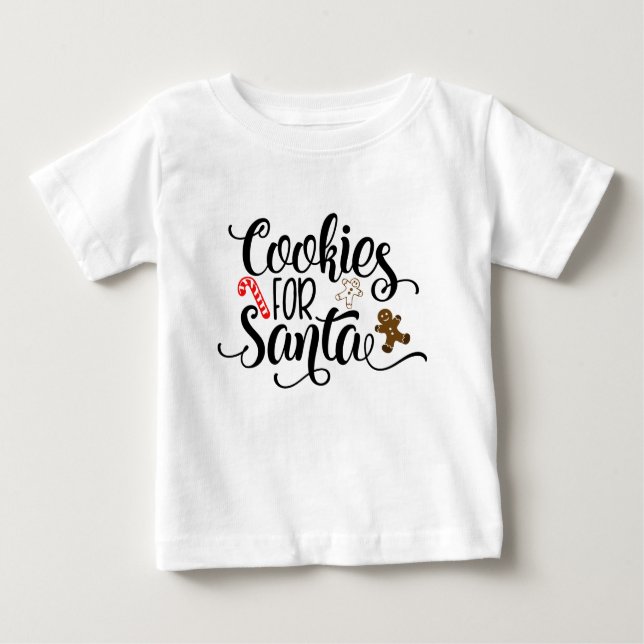 Cookies für Weihnachten Baby T-shirt (Vorderseite)