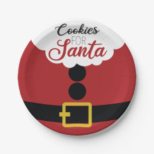 Cookies für Weihnachten der Weihnachtszeit Pappteller