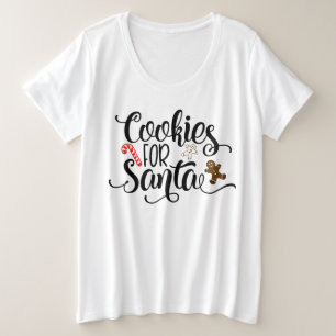 Cookies für Weihnachten Große Größe T-Shirt