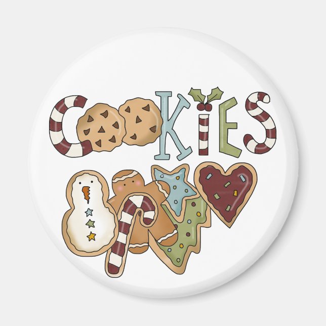 Cookies für Weihnachtsgeschenke und Geschenke Magnet (Vorne)