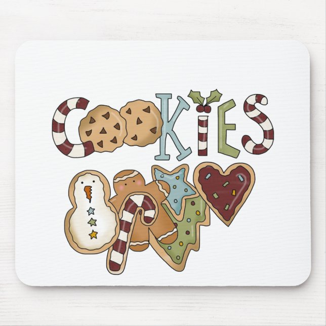 Cookies für Weihnachtsgeschenke und Geschenke Mousepad (Vorne)