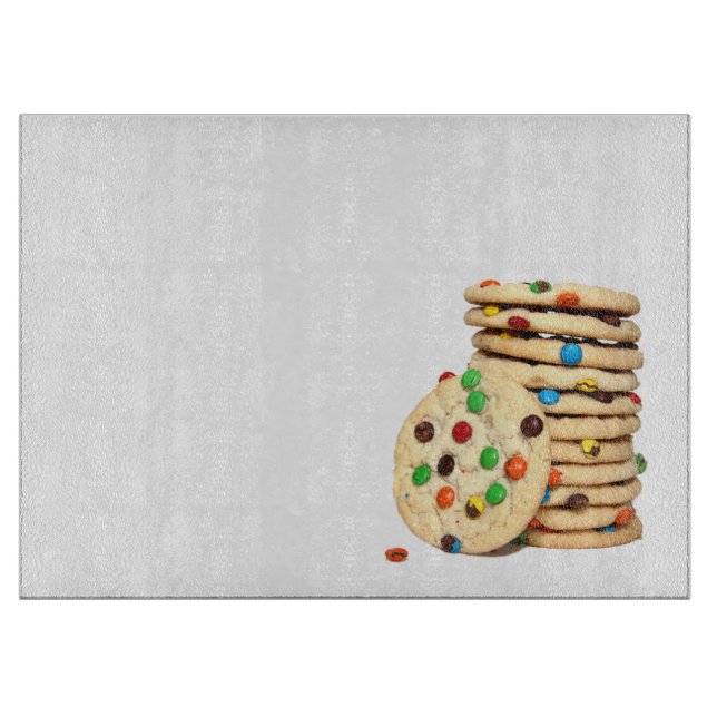 Cookies Glas Cutting Board Schneidebrett (Vorderseite)