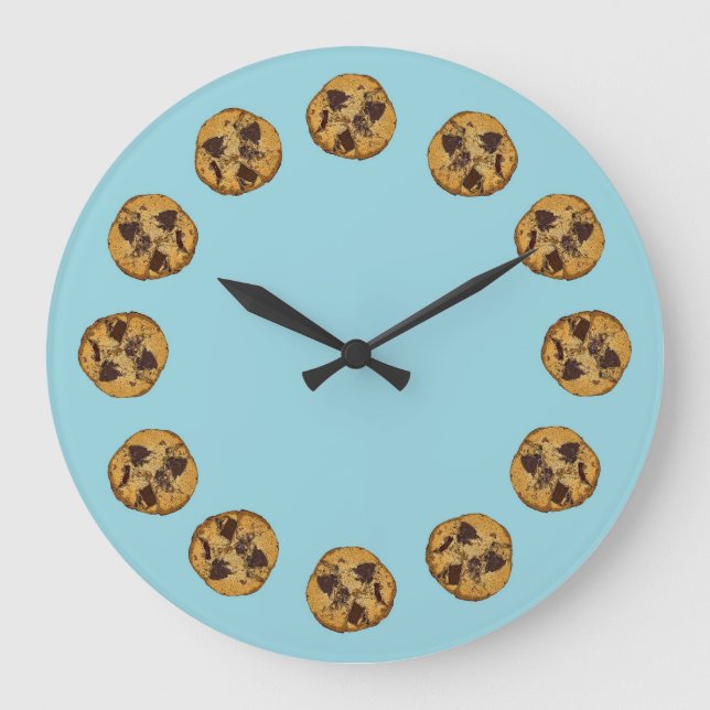 Cookies Große Wanduhr (Vorderseite)