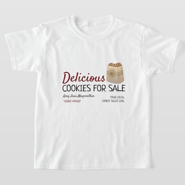 Cookies in Bag, Cookie Sales Fundraising T-Shirt (Ablage )