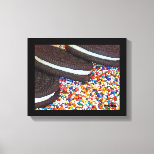 Cookies in Sprinklen Leinwanddruck (Vorderseite)