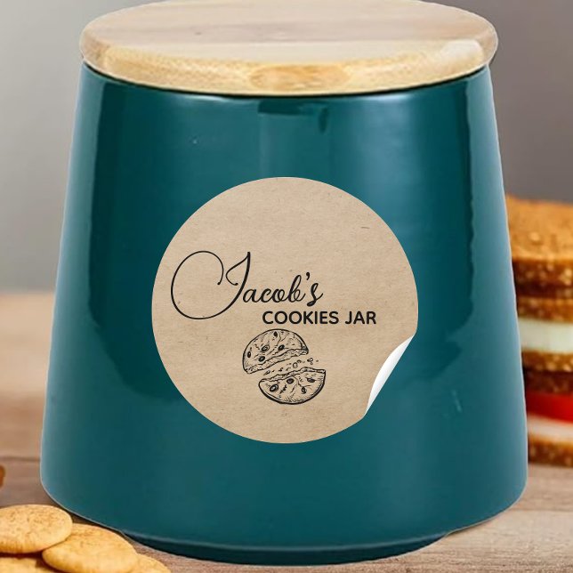 Cookies Jar Label Runder Aufkleber (Von Creator hochgeladen)
