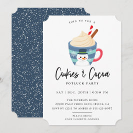 Cookies & Kakaoweihnachtsgebäck - Party Einladung