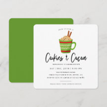 Cookies & Kakaoweihnachtszeit Party Einladung