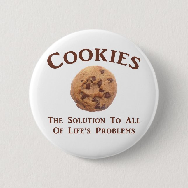 Cookies lösen Probleme Button (Vorderseite)