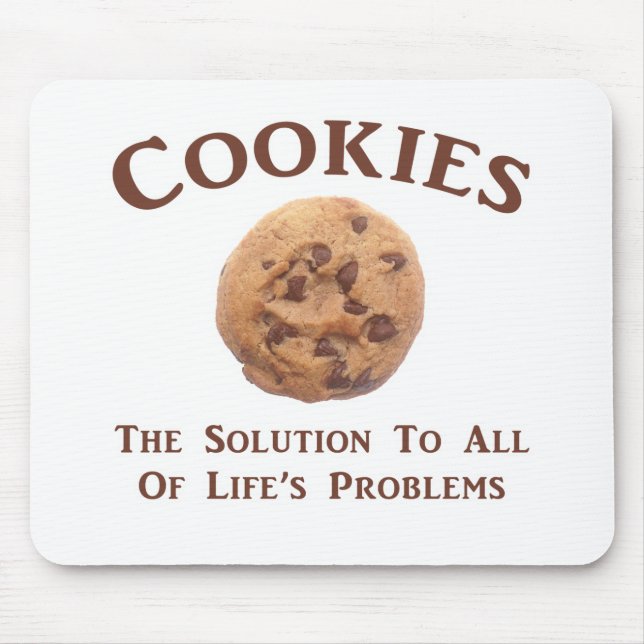 Cookies lösen Probleme Mousepad (Vorne)