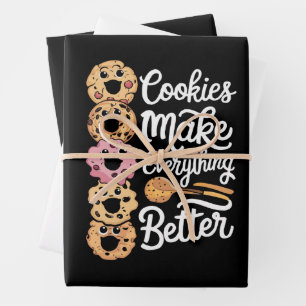 Cookies machen alles besser Weihnachten Geschenkpapier Set