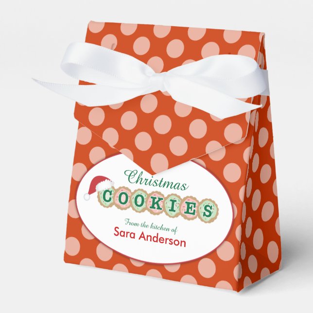 Cookies & Sprinkles Personalisiertes Weihnachtskoc Geschenkschachtel (Vorderseite)