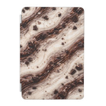 Cookies und Cream Milkshake Marmor-Textur-Design