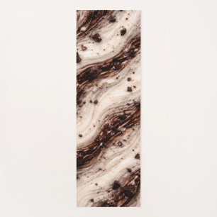 Cookies und Cream Milkshake Marmor-Textur-Design Yogamatte
