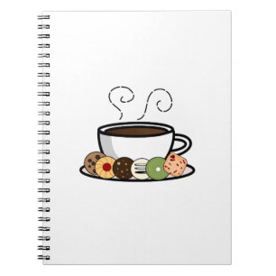 Cookies und Kaffee Notizblock
