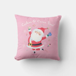 Cookies und Kakao Niedliche Santa Pink Kröte Kisse Kissen