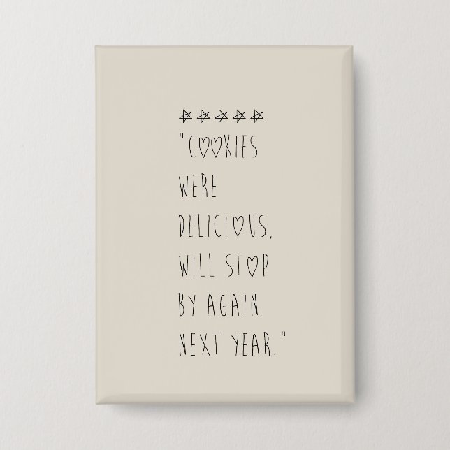 Cookies were delicious button (Vorderseite)