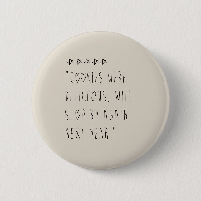 Cookies were delicious button (Vorderseite)