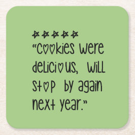 Cookies were delicious rechteckiger pappuntersetzer