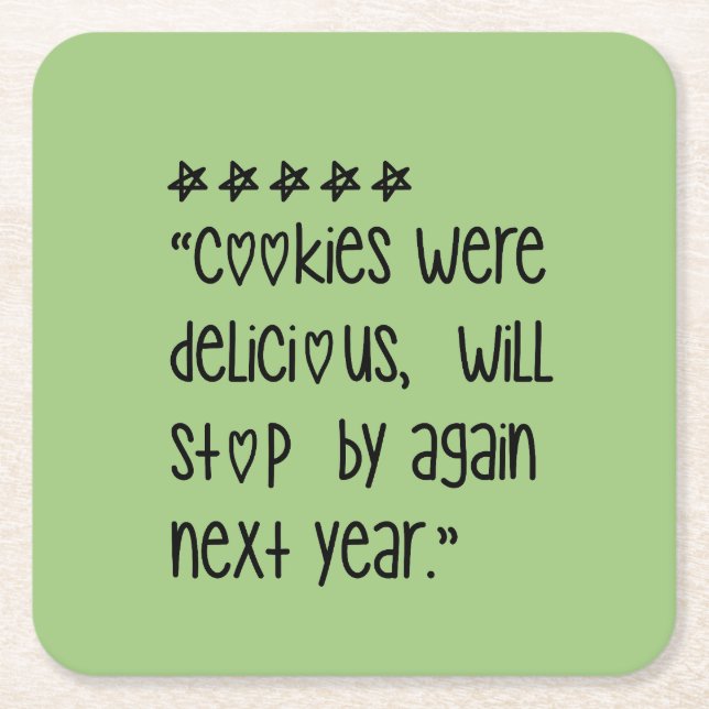Cookies were delicious rechteckiger pappuntersetzer (Vorderseite)