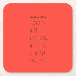 Cookies were delicious rechteckiger pappuntersetzer