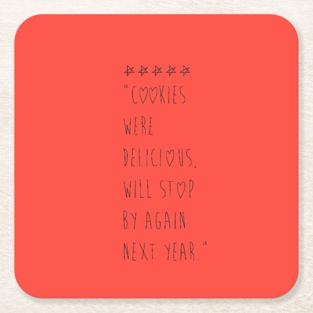 Cookies were delicious rechteckiger pappuntersetzer (Vorderseite)