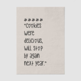 Cookies were delicious seidenpapier