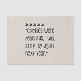 Cookies were delicious seidenpapier